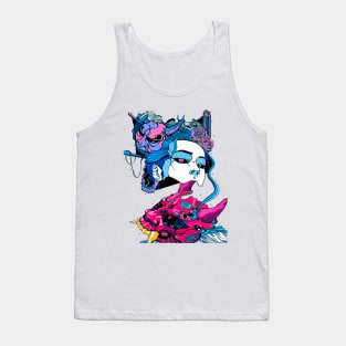 Vaporwave Japanese Cyberpunk Tank Top